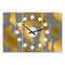 Designart 'Golden Polygon Pattern Oversized Mid-Century Modern Multipanel Wall Clock